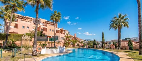 Family Apartment, Multiple Bedrooms, 2 Bathrooms, Mountainside (Family Duplex Riviera With Pool) | Pool