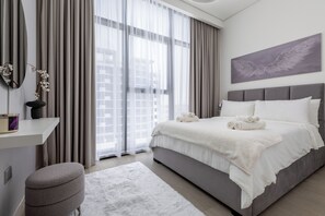 Apartamento de lujo | 1 dormitorio, sábanas de algodón egipcio, ropa de cama de alta calidad