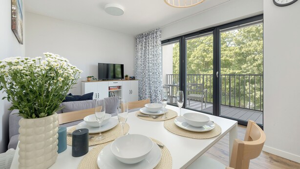 Apart Daire, 1 Yatak Odası, Balkon | Oturma odası