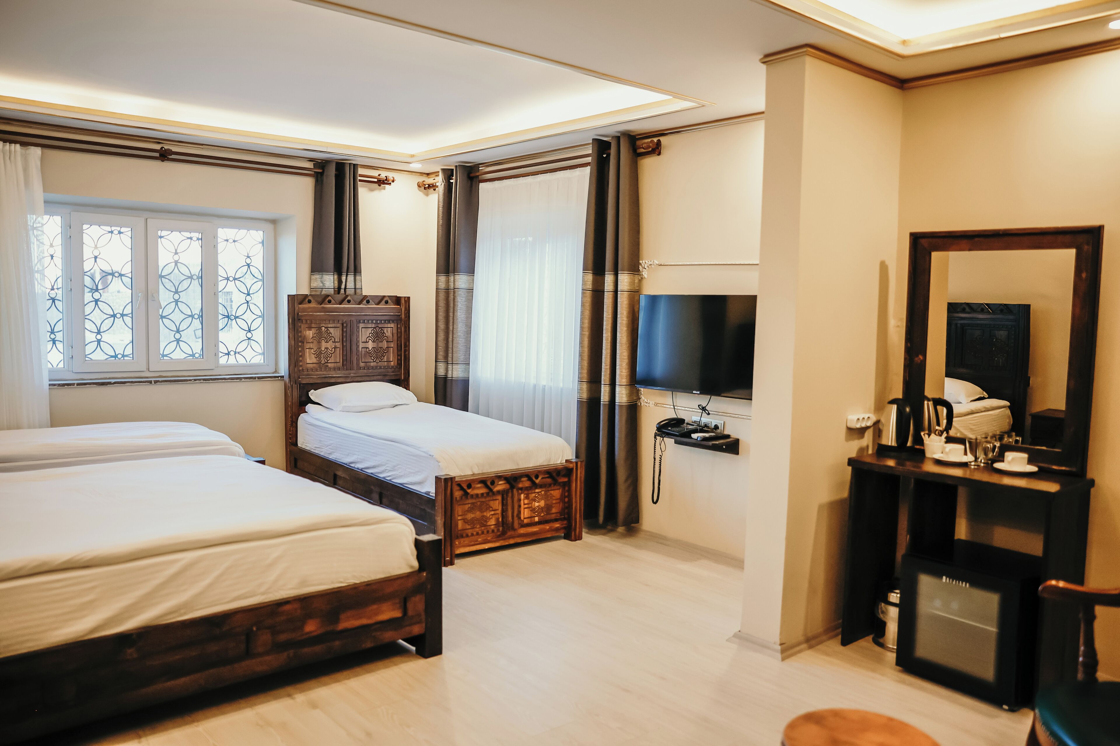 Economy driepersoonskamer | Een strijkplank/strijkijzer, gratis wifi, beddengoed