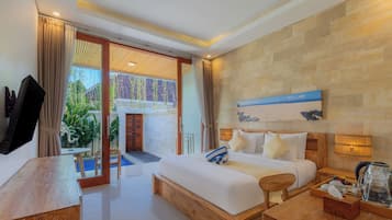 Habitación doble, alberca privada | Escritorio, espacio para trabajar con laptop y wifi gratis