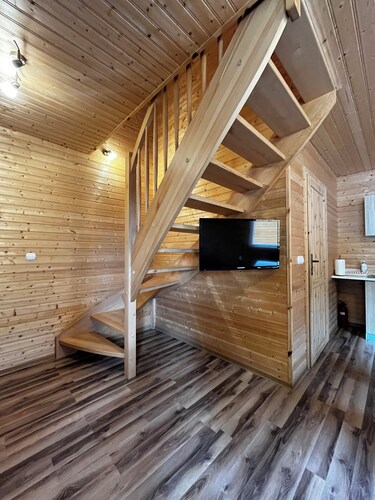 Słoneczne Domki Pustkowo, 1 Minute zum Strand