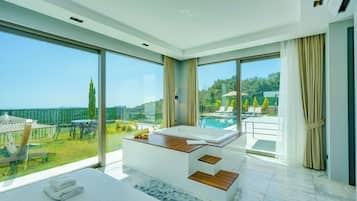 Villa, 3 chambres, vue mer | 3 chambres, fer et planche Ă repasser