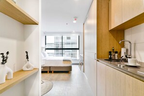 1 室のベッドルーム、アイロン / アイロン台、WiFi、ベッドシーツ