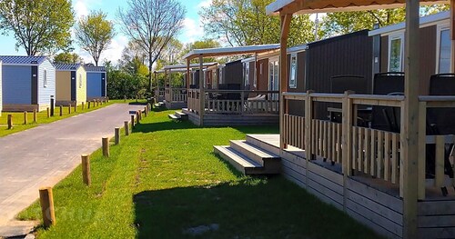 Chalet Aqua in Netherlands With Veranda