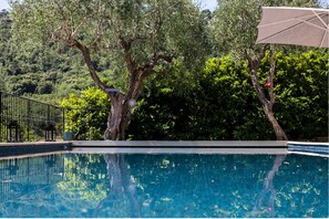 Pool - Magnificent Manor House, Breathtaking Sea & Mountain views. 12 min from Monaco. (Èze)