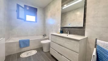 Hair dryer, towels