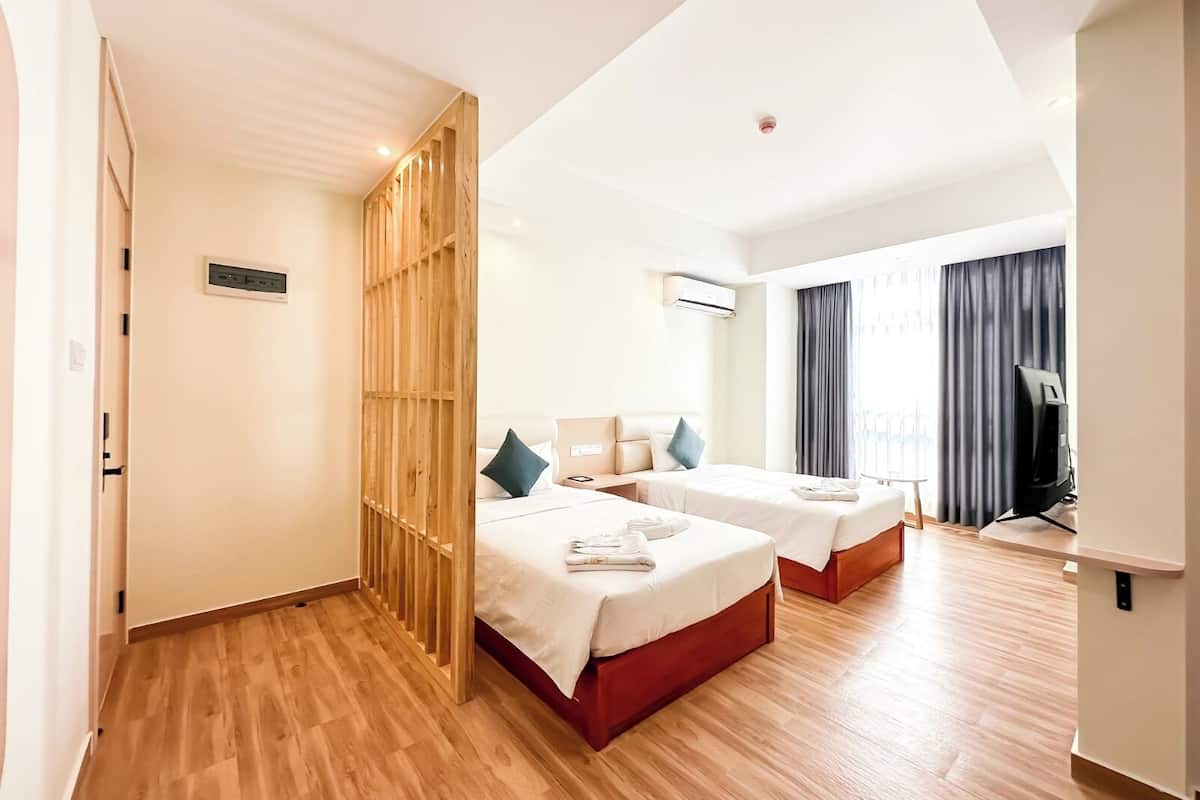 豪華客房, 2 間臥室, 非吸煙房, 城市景觀 | 床單