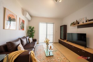 Leilighet | 2 soverom, skrivebord og internett