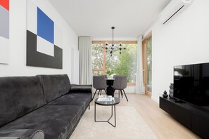 Apartment, 1 Bedroom, Balcony | Living room - Domaniewska Mokotów by Renters Prestige (Warsaw)