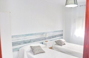 2 soveværelser, sengetøj