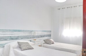 2 bedrooms, bed sheets