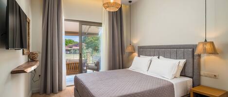 Deluxe-Apartment, 2 Schlafzimmer, Gartenblick | Zimmersafe, Verdunkelungsvorhänge, Bügeleisen/Bügelbrett