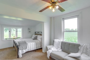 House (2 Bedrooms) | Interior - Ohio Farmhouse Retreat w/ Fire Pit & Patio (Monroeville)