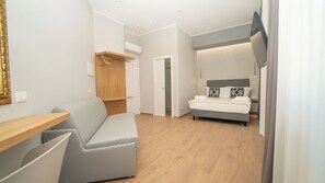 Comfort Suite, City View | Cadar Frette Itali, peralatan tempat tidur premium, gebar bulu kapas 