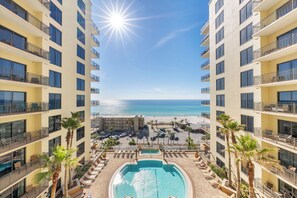 A heated pool - Origin 1205 - Studio King - Gulf View (Panama City Beach)