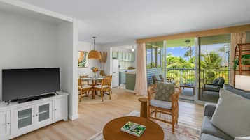 Condo, 1 Bedroom | Living area | TV