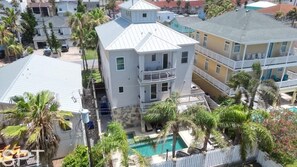 Exterior - Padre Beach House 5 Bedroom Home by RedAwning (South Padre Island)