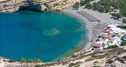 In the center of famous Matala