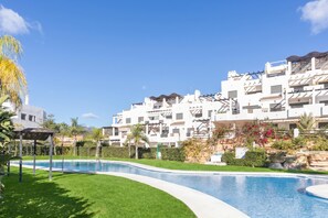 Family Apartment, Multiple Bedrooms, 2 Bathrooms, Mountainside (Sunset Golf International) | Pool | Seasonal outdoor pool - Sunset Golf International (Estepona)