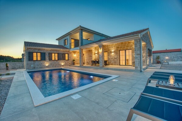 A heated pool