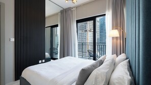 Deluxe Apartment, 1 Bedroom, Lake View | 1 bedroom, premium bedding, down comforters, memory foam beds