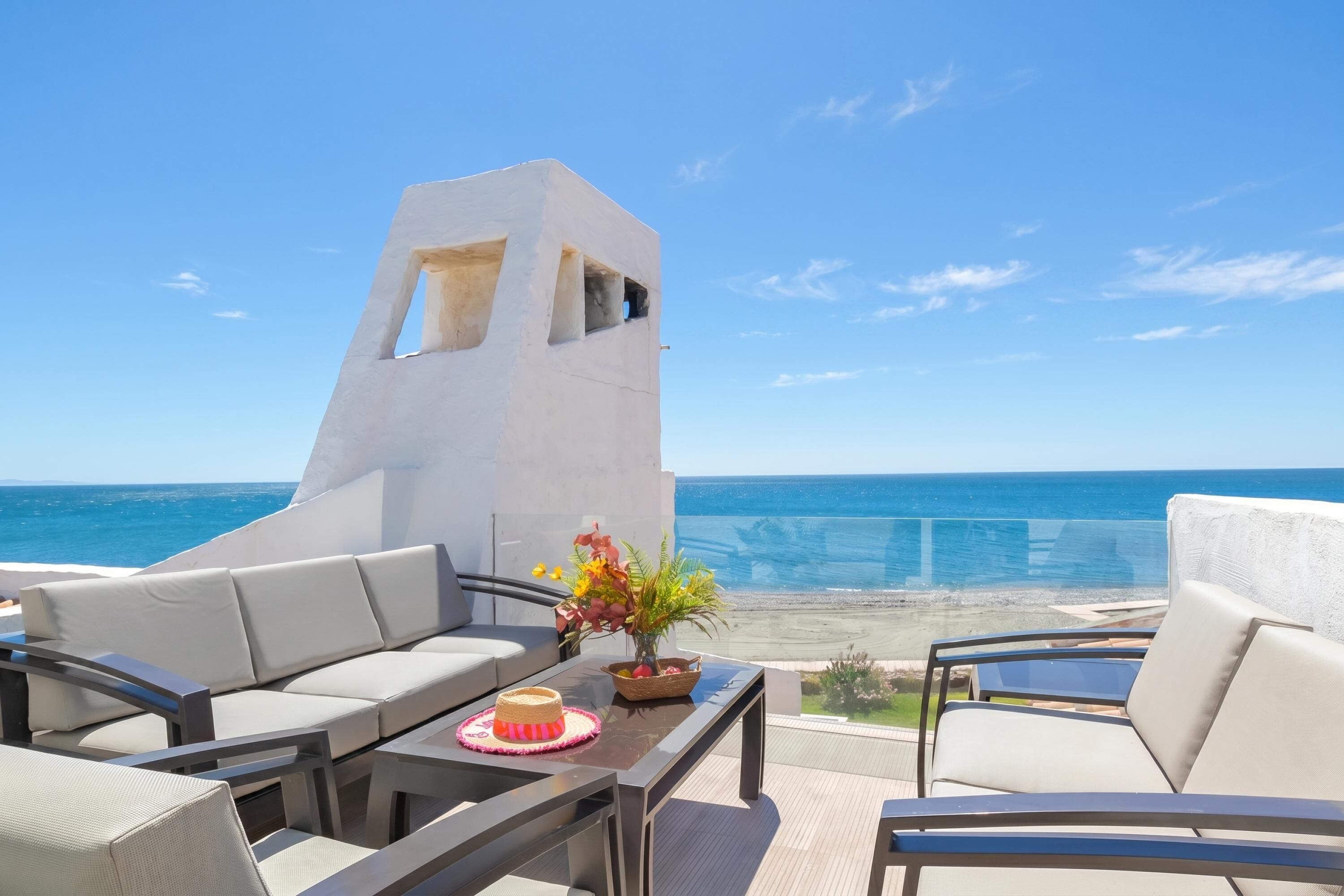 Townhouse – familie, flere soverom, sjøvendt (Bahia Dorada Beach Casita G27) | Terrasse/patio