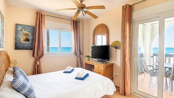 Family Apartment, Multiple Bedrooms, 2 Bathrooms (Puerta del mar 2 Mijas) | 2 bedrooms, iron/ironing board, free WiFi, bed sheets