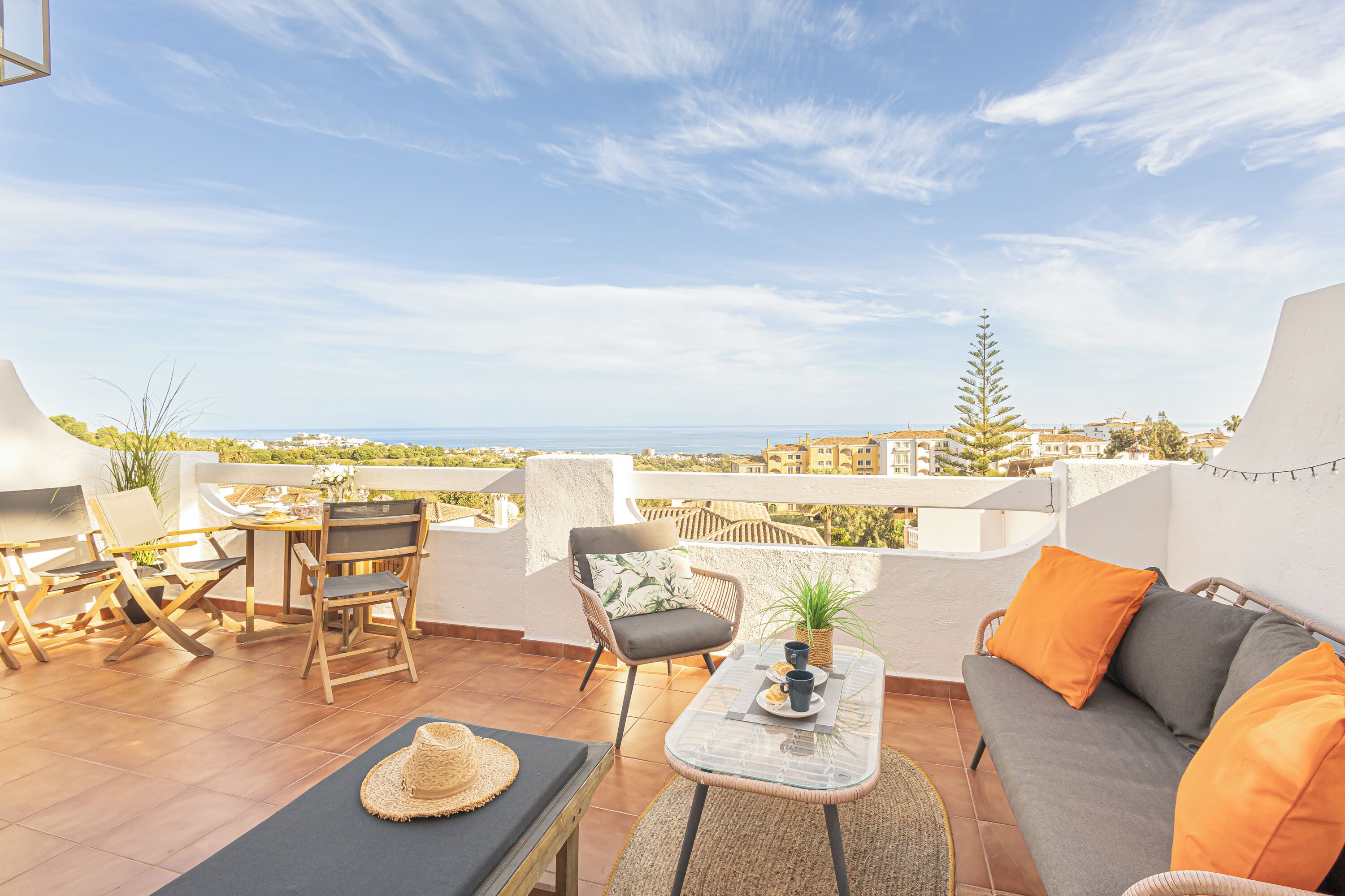 Loftsleilighet – honeymoon, flere soverom, ved fjell (Sol Vista Terrace) | Terrasse/patio