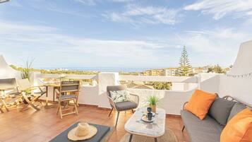 Loftsleilighet – honeymoon, flere soverom, ved fjell (Sol Vista Terrace) | Terrasse/patio