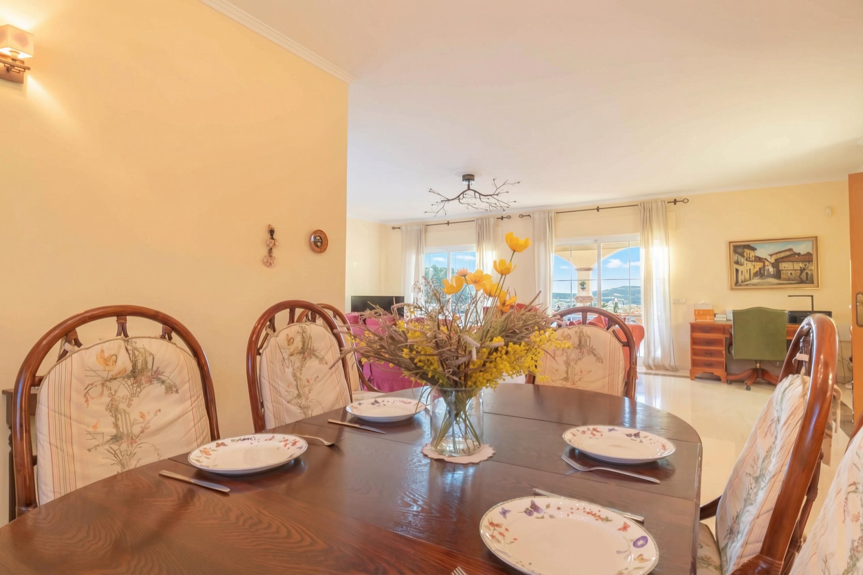Familie villa, meerdere slaapkamers, uitzicht op gebergte (Villa Carlos Mijas Golf) | Dineren