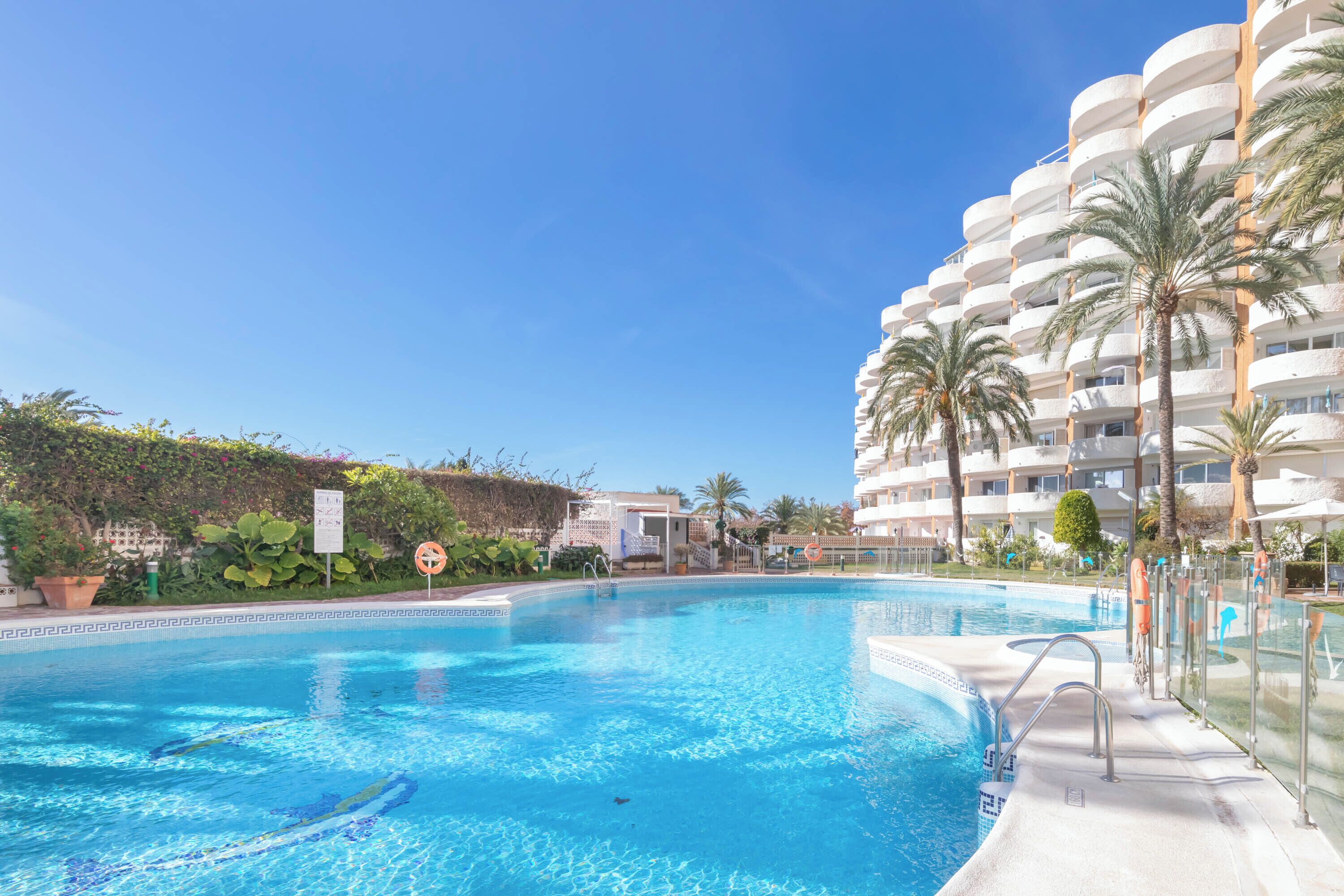 Leilighet – honeymoon, flere soverom, 2 bad (Coronado Beach Marbesa) | Basseng | Sesongbasert utendørsbasseng