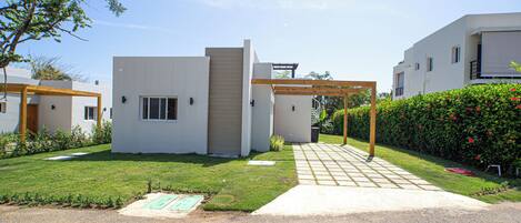 Majoituspaikan julkisivu