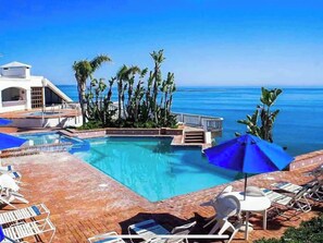 Outdoor pool, a heated pool - Amazing OCEANFRONT Views! 2HUGE Rosarito Condos/Entire Floor! Priv Beach SurfK38 (Playas de Rosarito)