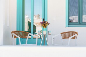 Superior Suite, Mountain View | Terrace/patio - àlas cycladic suites (Naxos)