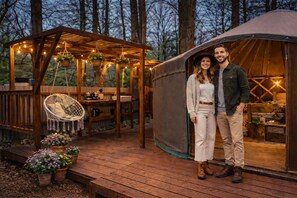 Comfort Tent | Terrace/patio - North Norfolk Glamping (Melton Constable)