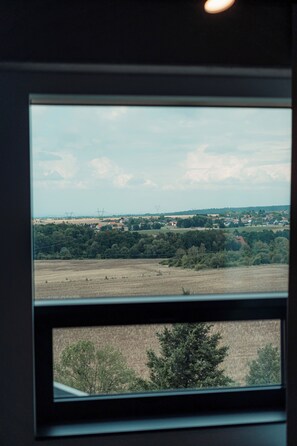 Vue depuis lâhĂ©bergement