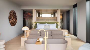 Luxury Suite, River View | 1 bedroom, in-room safe, blackout drapes, free WiFi