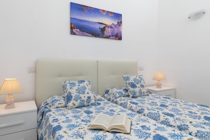 2 bedrooms, bed sheets