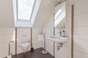 淋浴设施、吹风机、毛巾、肥皂