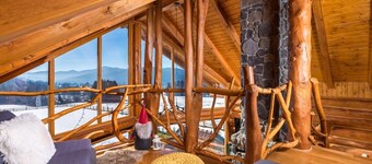 Log Home Mountain Mama - Charming Wooden Cottage with Wellness Amenities