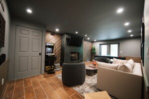 Interior - Blue Ridge Haven is packed with luxury and family fun including a Hot Tub, Creekside Fire Pit, Game Room, Private Yard with Playset, and Back Deck with Grill. Your stay is owned and managed by a four time AirBnB Superhost. (Blue Ridge)