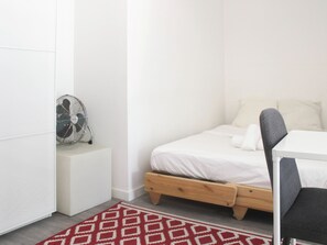 1 bedroom, iron/ironing board, bed sheets