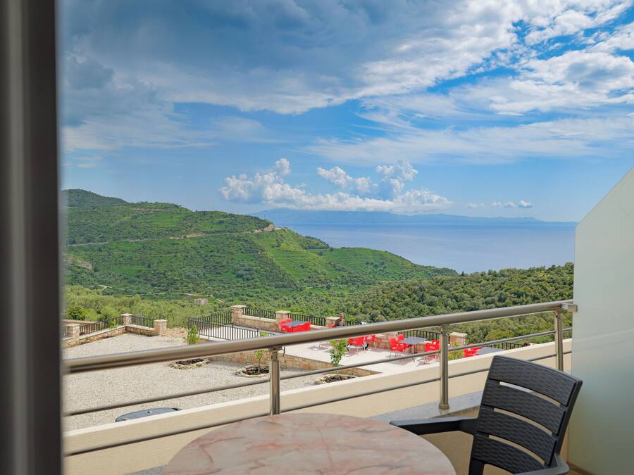 Uitzicht vanuit accommodatie