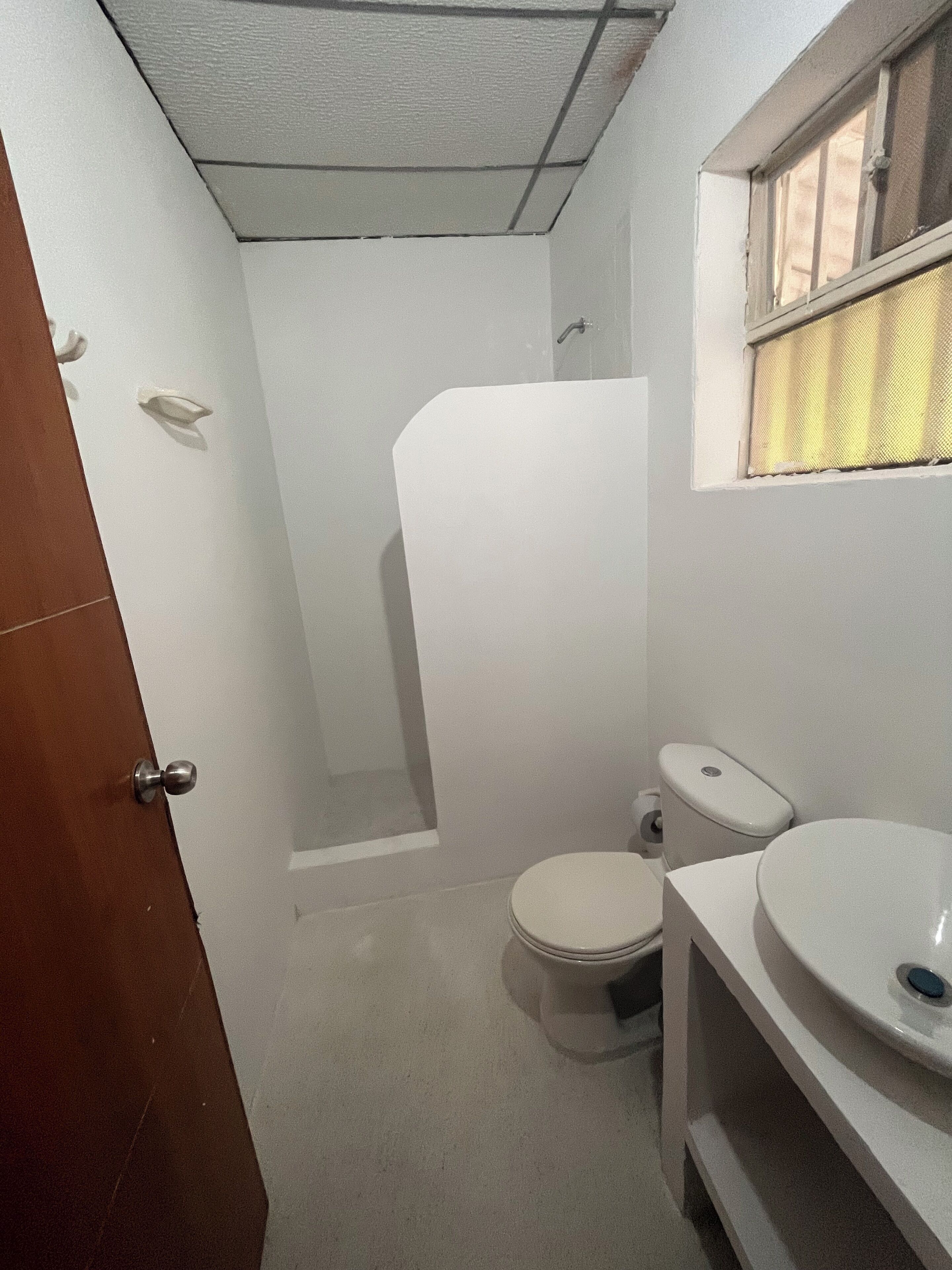Towels, soap, toilet paper