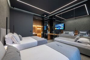 Quarto quádruplo | 1 quarto, quartos à prova de som, roupa de cama