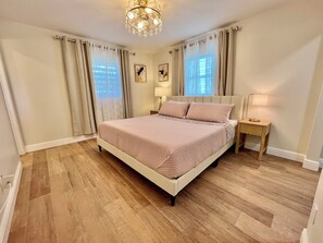 2 bedrooms, iron/ironing board, travel cot, WiFi