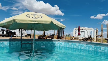 Outdoor pool. The Star Gazing Cabin #1
