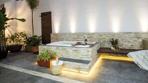 Deluxe Apartment, 2 Bedrooms | Private spa tub - Serene Stylish Stay Roof Pool and Lounge (Puerto Vallarta)