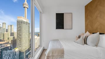 1 habitación y ropa de cama de alta calidad